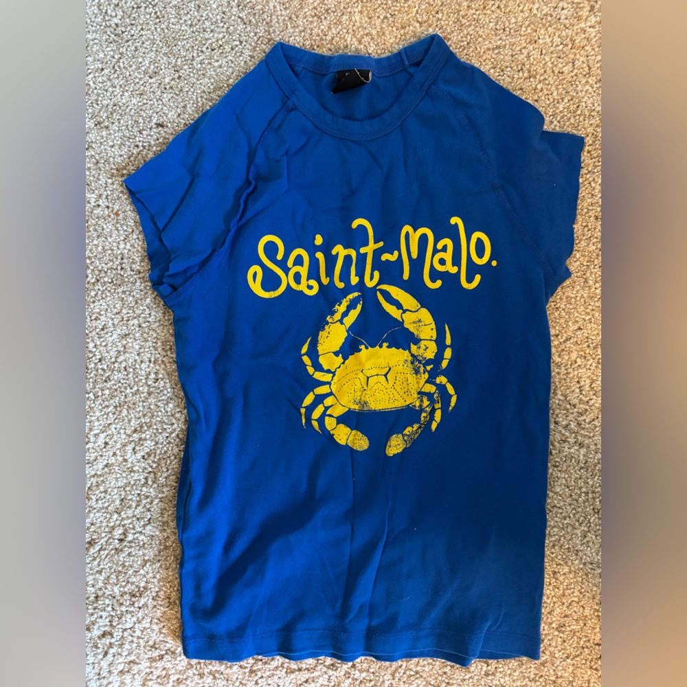 Urban Outfitters Blue Saint-Malo Crab Tee